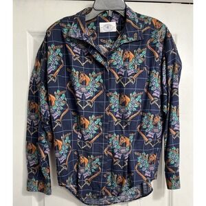 Vintage Millers Sportific‎ Kristin Equestrian Button Up Medium Horse 90's Fitted